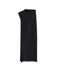 Issey Miyake Black Pleated Dress