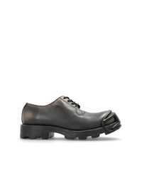 DIESEL Brown 'D-Hammer' Leather Shoes for men