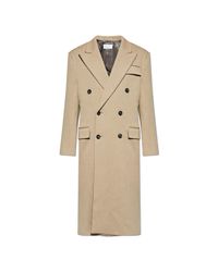 Ferragamo Natural Wool Coat With A Single Vent for men
