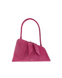 The Attico Pink "Sunrise" Suede Bag