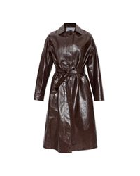 Alaïa Brown Leather Coat