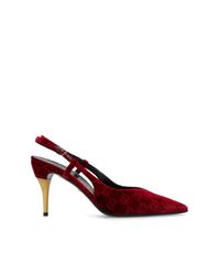 Gucci Red Velvet Pumps