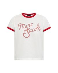 Marc Jacobs Pink T-Shirt With Printed Logo