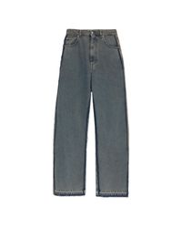 MM6 by Maison Margiela Blue Wide-Leg Jeans