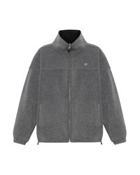 Alexander Wang Gray Oversized Fleece Pullover