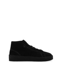Adidas Originals Black 'stan Smith Crepe Mid' Sneakers for men