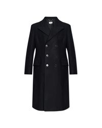 Maison Margiela Black Wool Coat for men