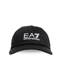 EA7 Black Baseball Cap