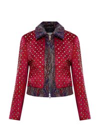 Dries Van Noten Red Jacket With Appliqués