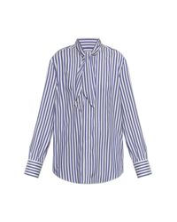 Givenchy Purple Silk Striped Shirt