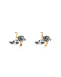 Paul Smith Metallic Bird Motif Cufflinks for men