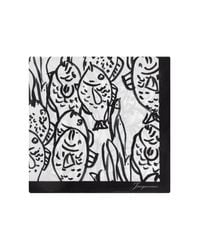 Jacquemus Black Silk Scarf