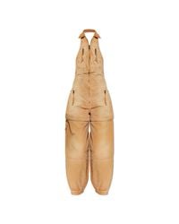 DSquared² Natural Denim Off-The-Shoulder Jumpsuit