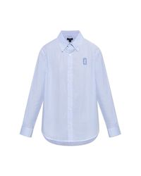 Marc Jacobs Blue Shirt With Stripe Pattern