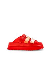 Ugg Red 'Goldenglow Slide' Slides