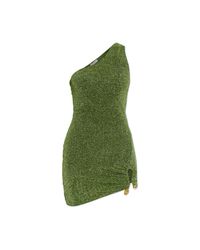 Oseree Green Dress With Lurex Thread