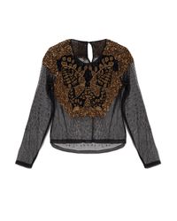 AllSaints Black Top "Greta"