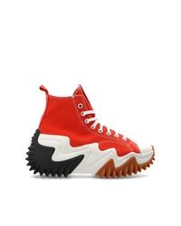 Converse Orange 'run Star Motion Hi' High-top Sneakers