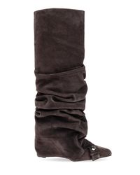 The Attico Brown Juno Knee-High Boots
