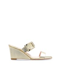 Roger Vivier White Wedge Sandals "Belle"