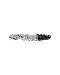 DIESEL Metallic Bracelet With Stones