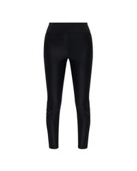 Versace Jeans Couture Black Leggings With Side Stripes