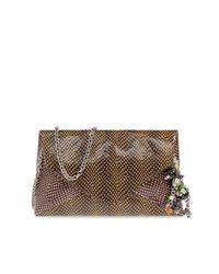Dries Van Noten Brown Leather Clutch
