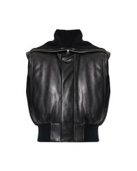 Bottega Veneta Black Leather Vest