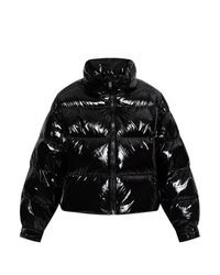 MICHAEL Michael Kors Black Down Jacket With A Glossy Finish