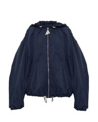 The Attico Blue Hooded Jacket