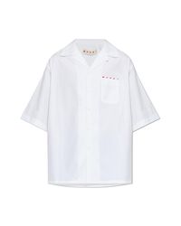 Marni White Shirt With Logo for men