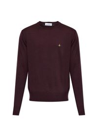 Vivienne Westwood Purple Wool Sweater 'Alex' for men