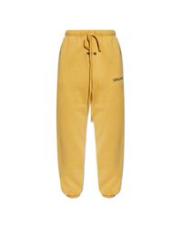 Fear Of God Yellow Sweatpants With Logo for men