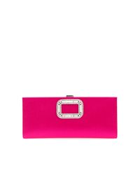 Roger Vivier Pink Satin Clutch