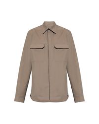 Rick Owens Brown Cotton Shirt With Pockets for men