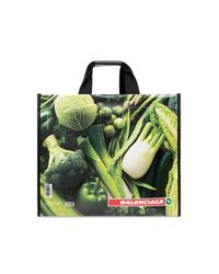 Balenciaga Green 'Antwerp' Shopper Bag for men