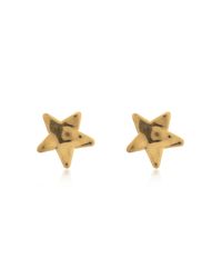 Jil Sander Metallic Brass Earrings