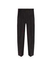 Lemaire Black Pleated Trousers