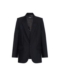 Zadig & Voltaire Blue Blazer With Shoulder Pads