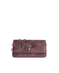 Kurt Geiger Purple 'Long Nano Shoreditch' Shoulder Bag