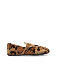 Agl Attilio Giusti Leombruni Brown "Hoola" Animal Print Shoes