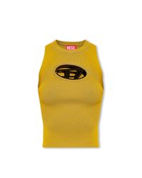 DIESEL Yellow 'm-onerva-top' Top With Logo
