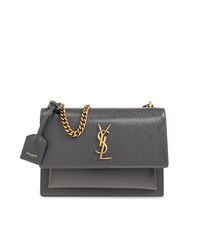 Saint Laurent Gray 'sunset Medium' Shoulder Bag,