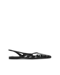 Alaïa White Leather Ballerinas