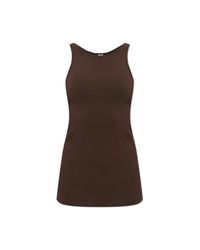 Totême  Brown Sleeveless Top