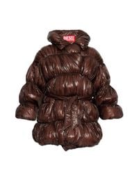DIESEL Brown Down Jacket "W-Inona"
