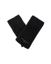 Givenchy Black Fingerless Gloves
