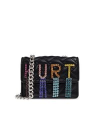 Kurt Geiger Black Shoulder Bag 'Micro Kensington'