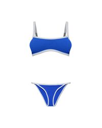 Hunza G Blue Two-Piece Swimsuit "Tyler"
