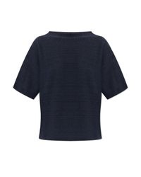 Fabiana Filippi Blue Top With Lurex Thread